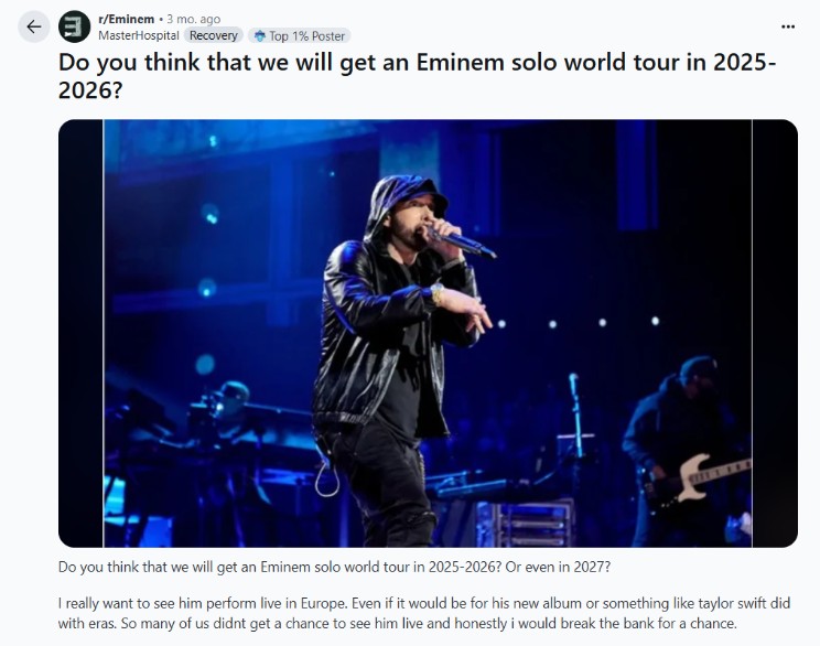 Eminem Reddit